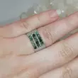 Corset gyűrű - fazettált lapis lazuli gyönggyel 