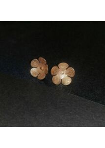 NIMFA 2021 - Virág fülbevaló, rosé aranyozott