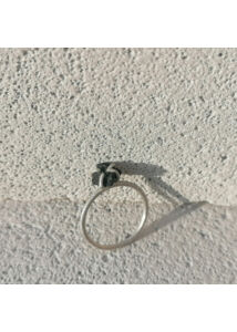RAW STONE - Ezüst gyűrű lávakővel